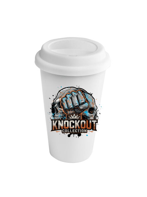 Coffee - to - Go Becher mit Abdeckung | Skull Bild 1 Knockout Collection Boxsport