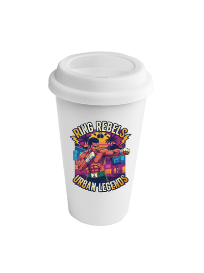 Coffee-to-Go Becher mit Abdeckung | Ring Rebels