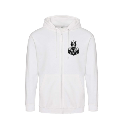 Arctic White Zip hoody Front