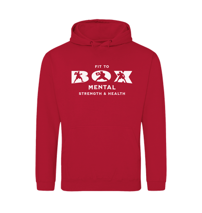 Fire Red Printed Hoody Front