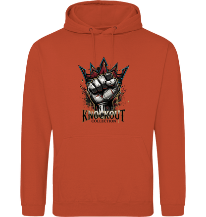 Burnt Orange Printed Hoody Front