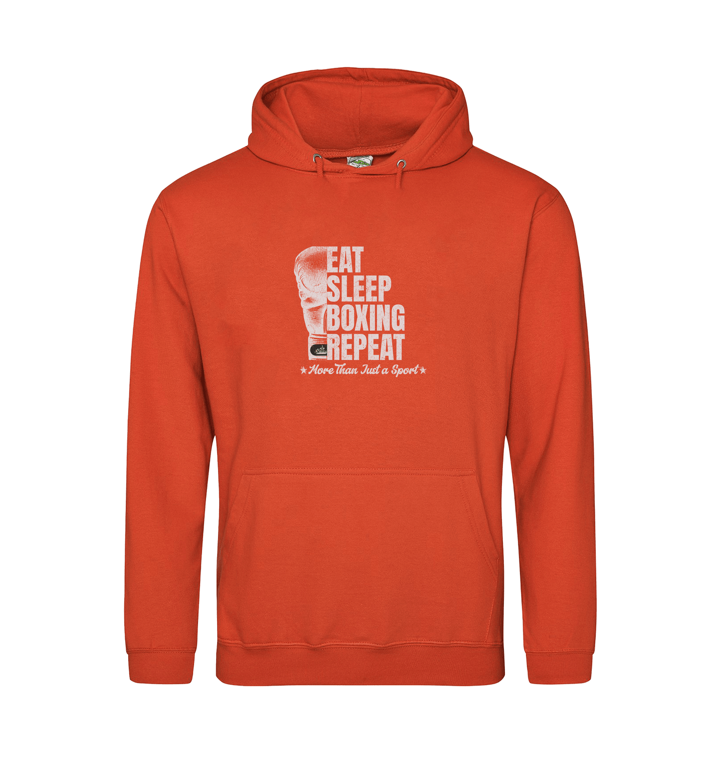 Burnt Orange Printed Hoody Front