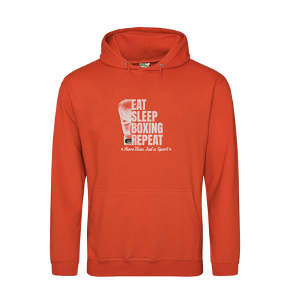 Burnt Orange Printed Hoody Front