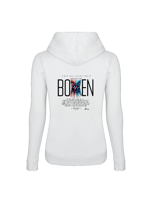 Girlie College Hoodie | Mein Herz schlägt fürs Boxen 3