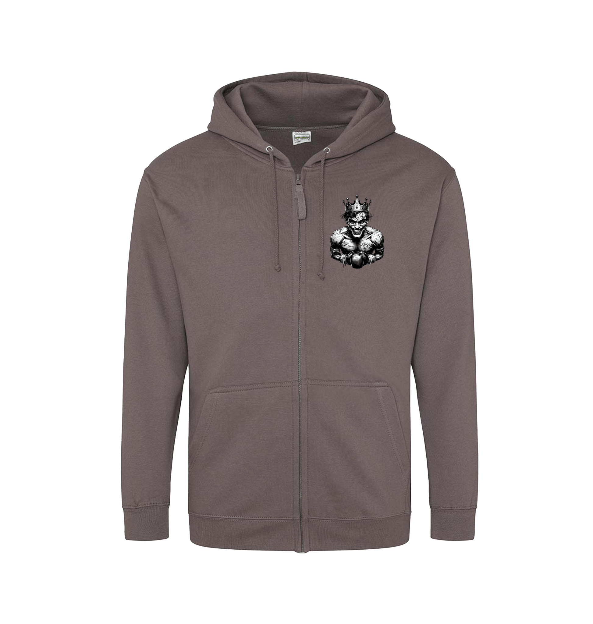 Steel Grey Zip hoody Front