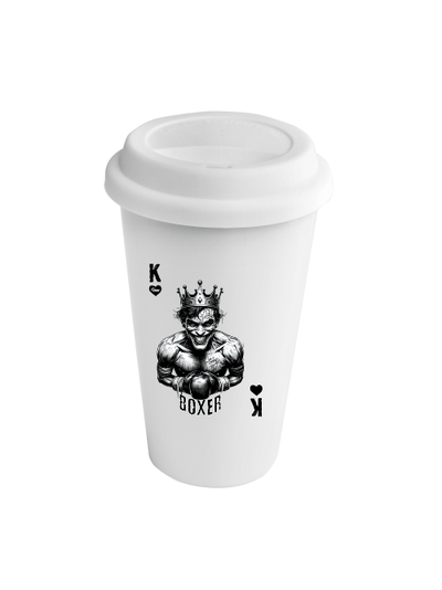 Coffee-to-Go Becher mit Abdeckung | King Boxer