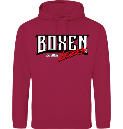Cranberry Printed Hoody Front