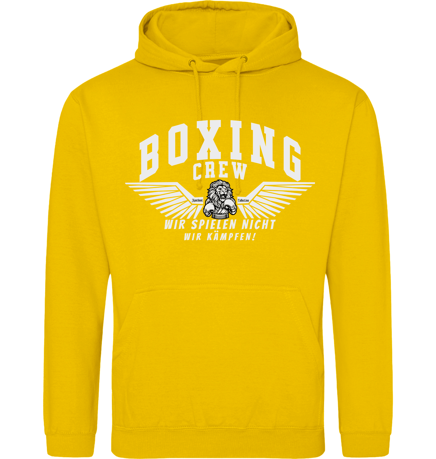 Gold Printed Hoody Front