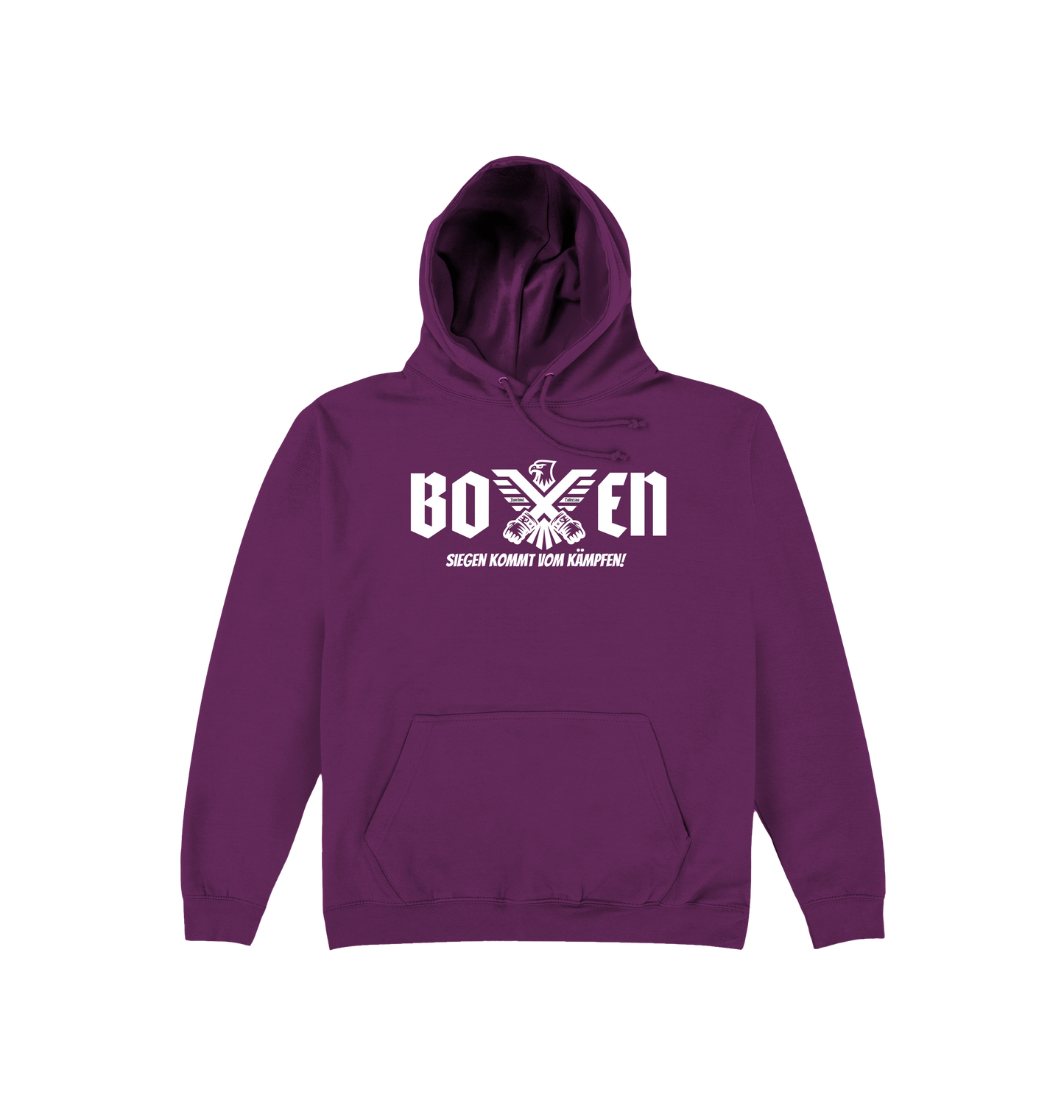 Plum Printed Hoody Front