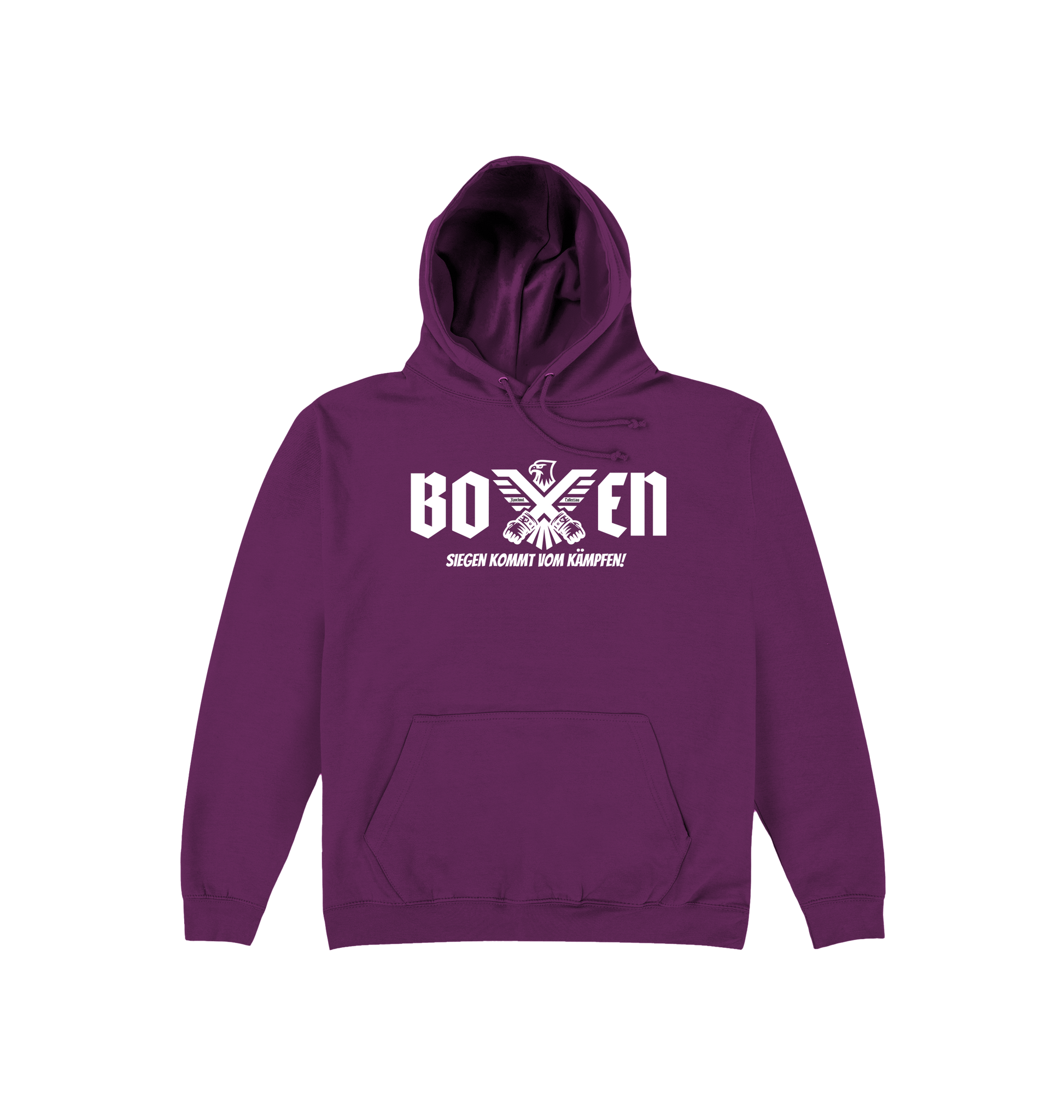Plum Printed Hoody Front