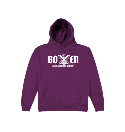 Plum Printed Hoody Front