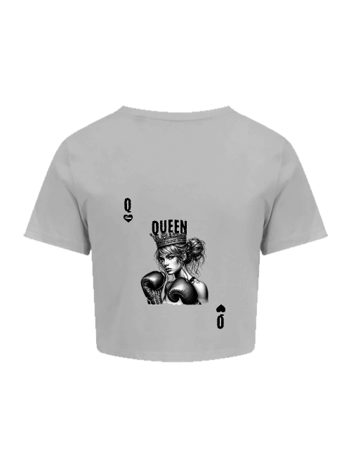 Women´s Tri-Blend Cropped T | Boxing Queen II