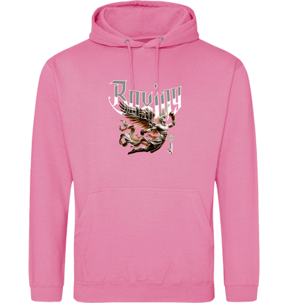 Bubblegum Pink Printed Hoody Front