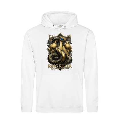 Arctic White Printed Hoody Front