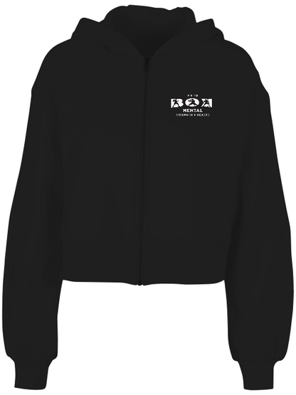 Ladies Short Oversized Zip Jacke Boxen | fit to box