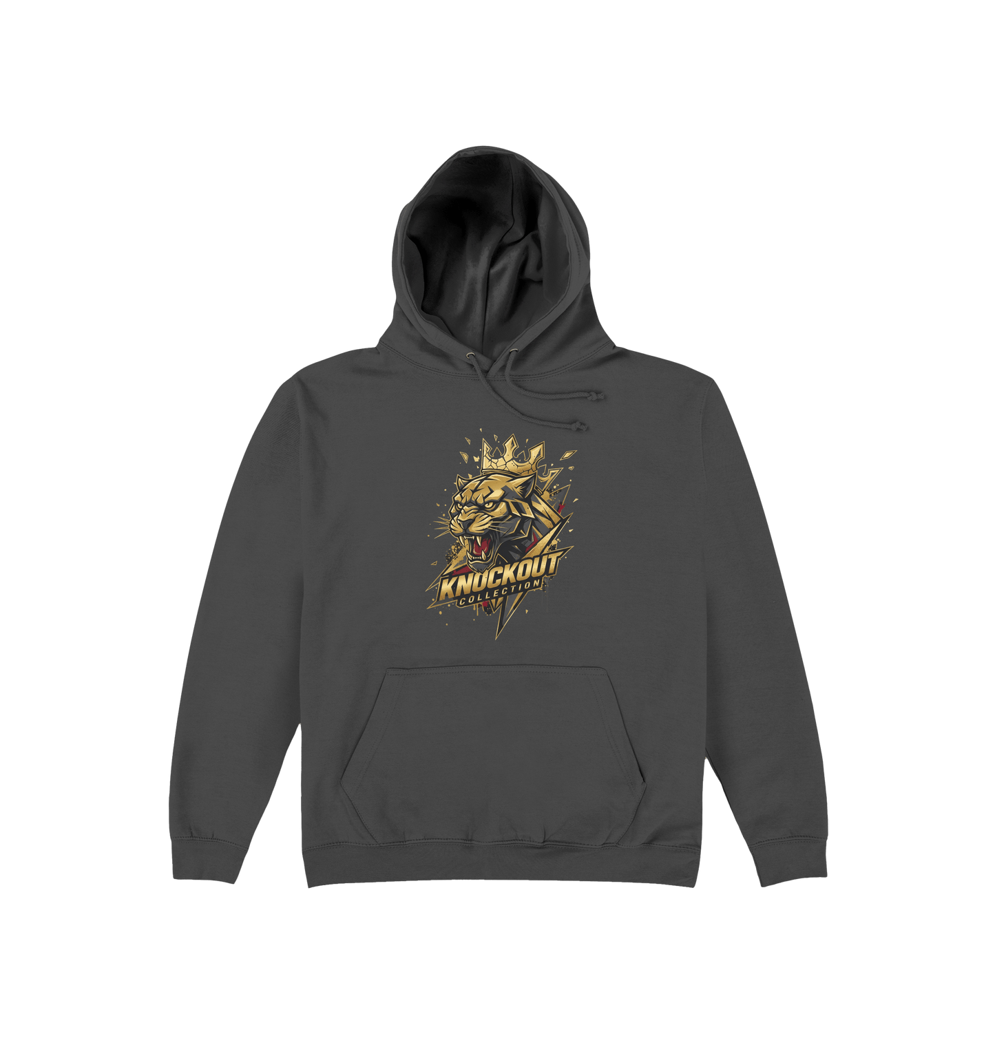 Storm Grey Printed Hoody Front