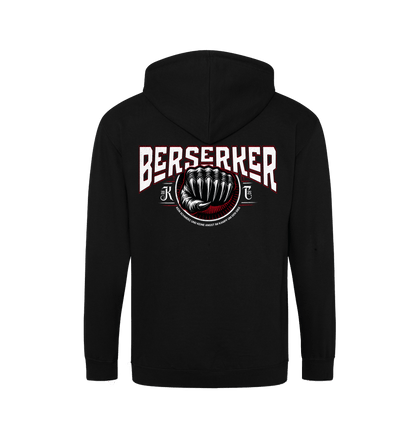 Deep Black Zip hoody Back