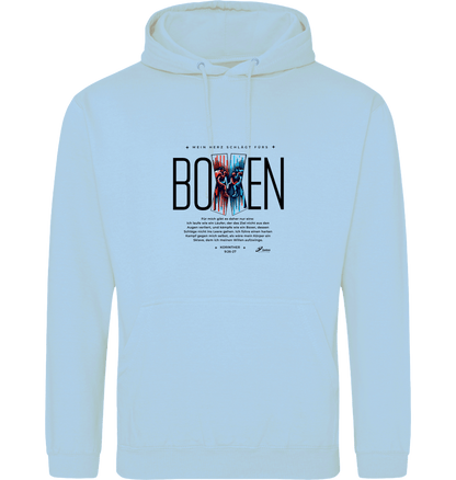 Ice Blue Printed Hoody Front