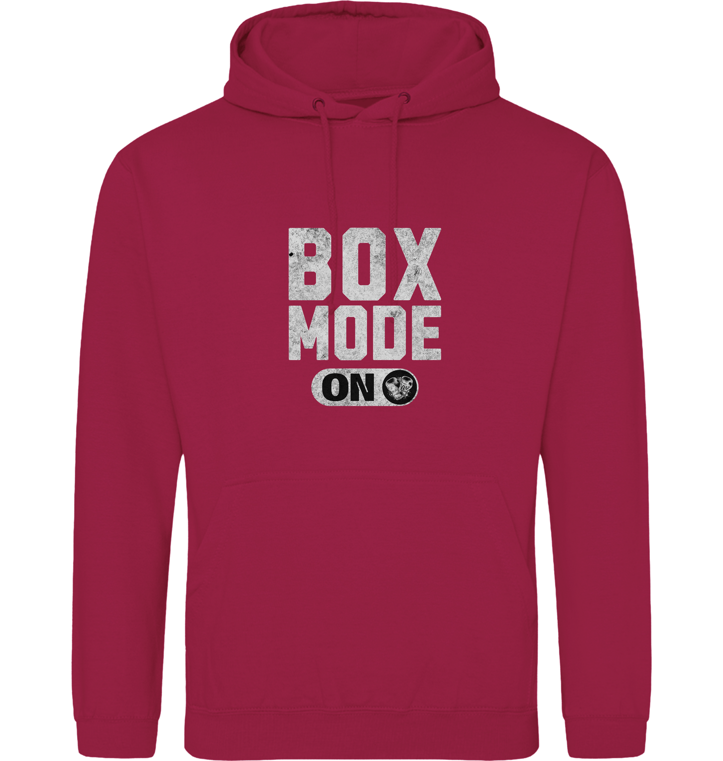 Cranberry Printed Hoody Front