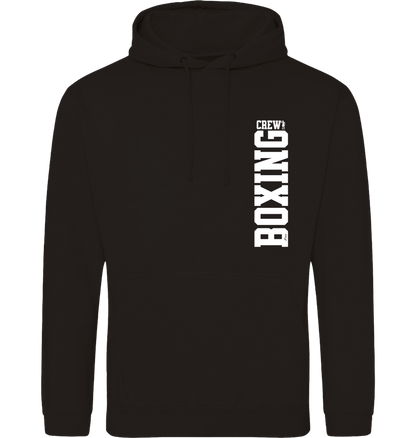 Deep Black Printed Hoody Front