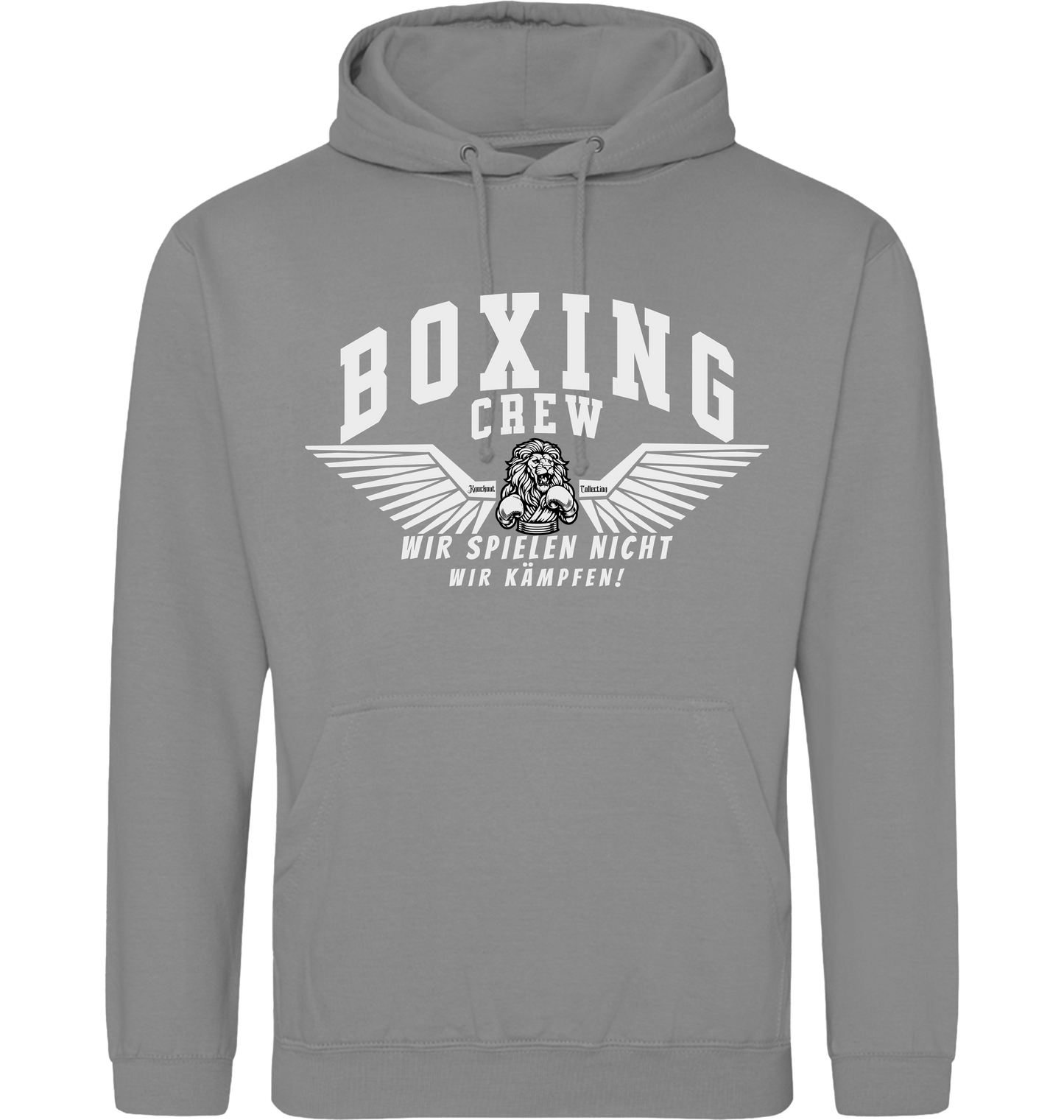 Platinum Grey Printed Hoody Front