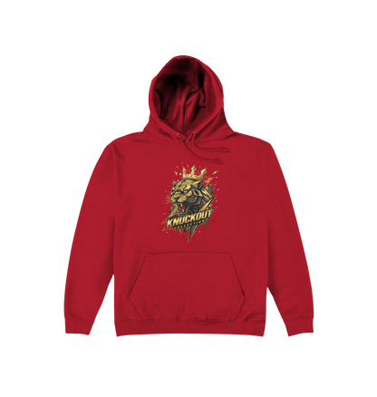 Fire Red Printed Hoody Front