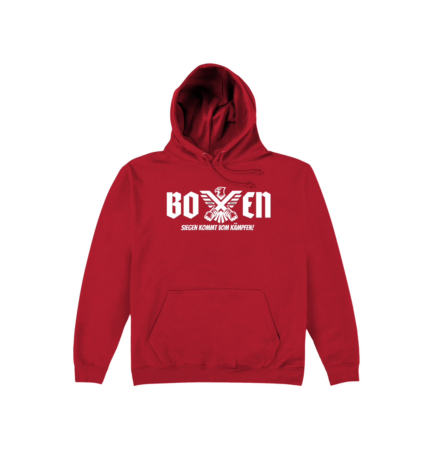 Fire Red Printed Hoody Front