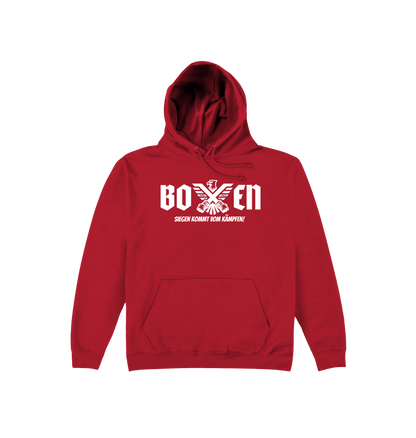 Fire Red Printed Hoody Front