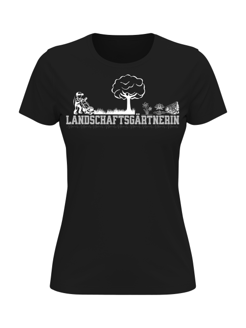 T-Shirt  Landschaftsgärtnerin | T-Shirt Gärtnerin | Girlie Shirt Landschaftsgärtnerin