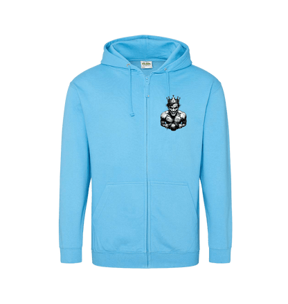 Hawaiian Blue Zip hoody Front