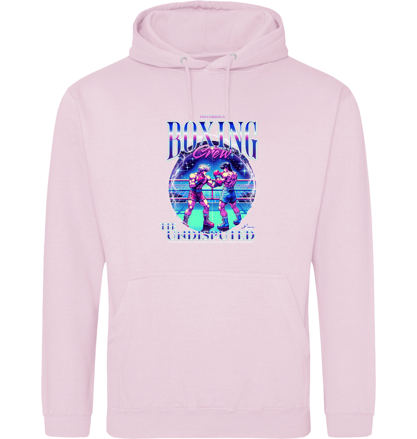 Baby Pink Printed Hoody Front