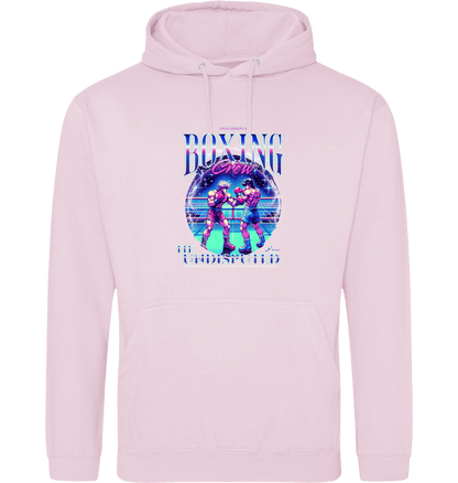 Baby Pink Printed Hoody Front