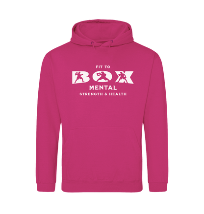 Hot Pink Printed Hoody Front