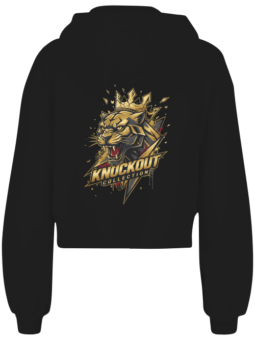 Ladies Short Oversized Zip Jacke Boxen | Panther