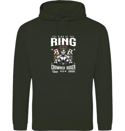 Combat Green Printed Hoody Front