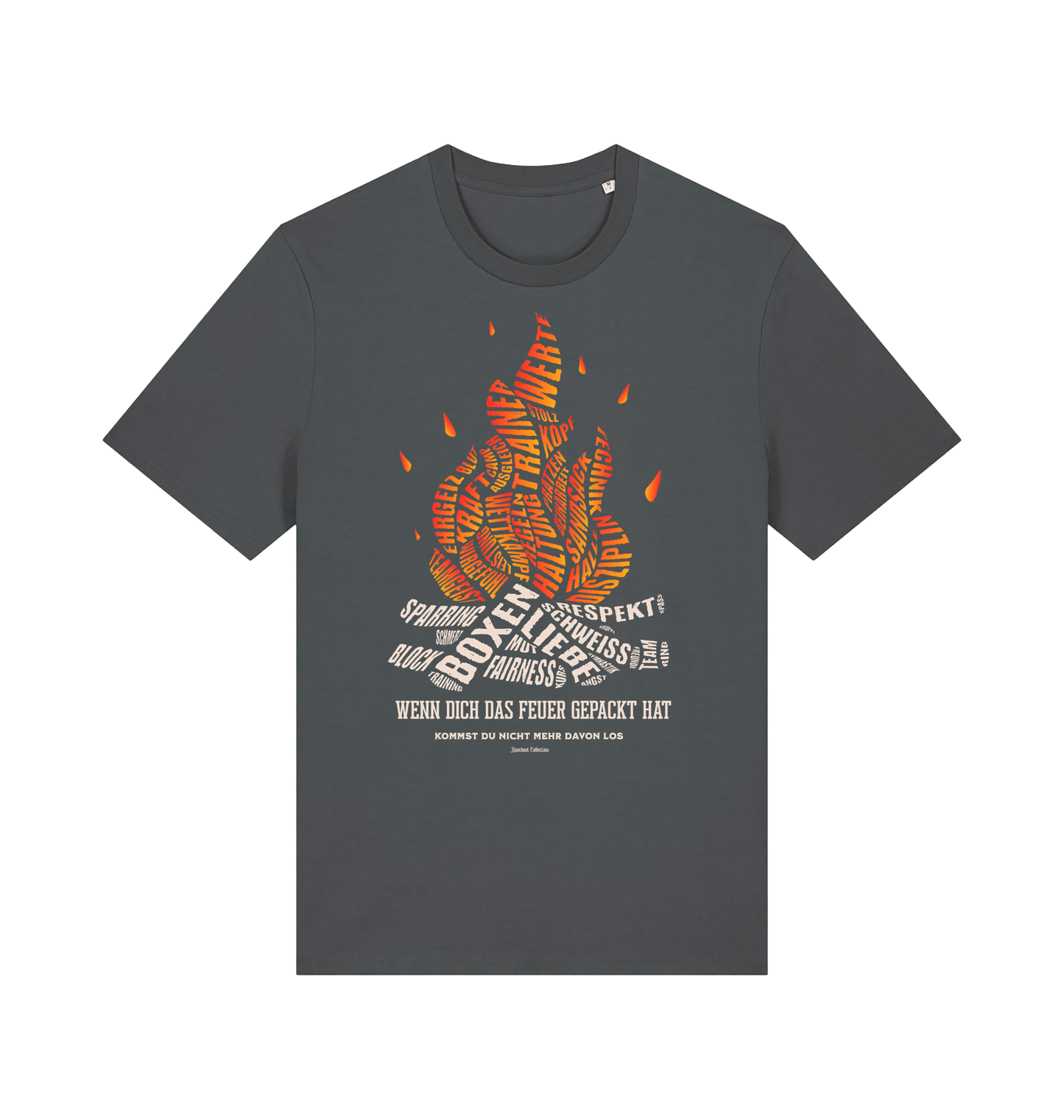 Anthracite Printed T-shirt Front
