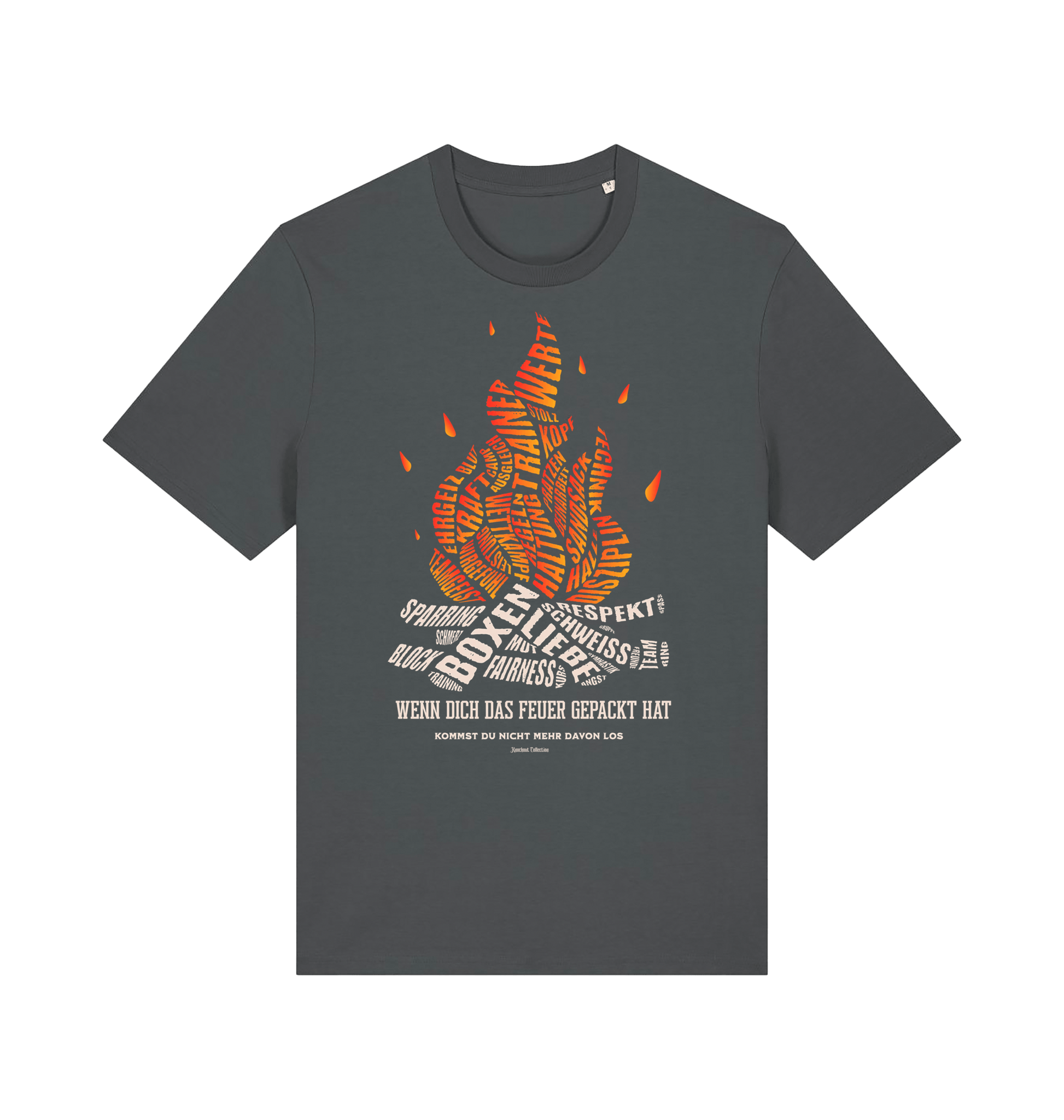 Anthracite Printed T-shirt Front