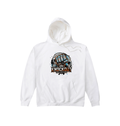 Arctic White Printed Hoody Front