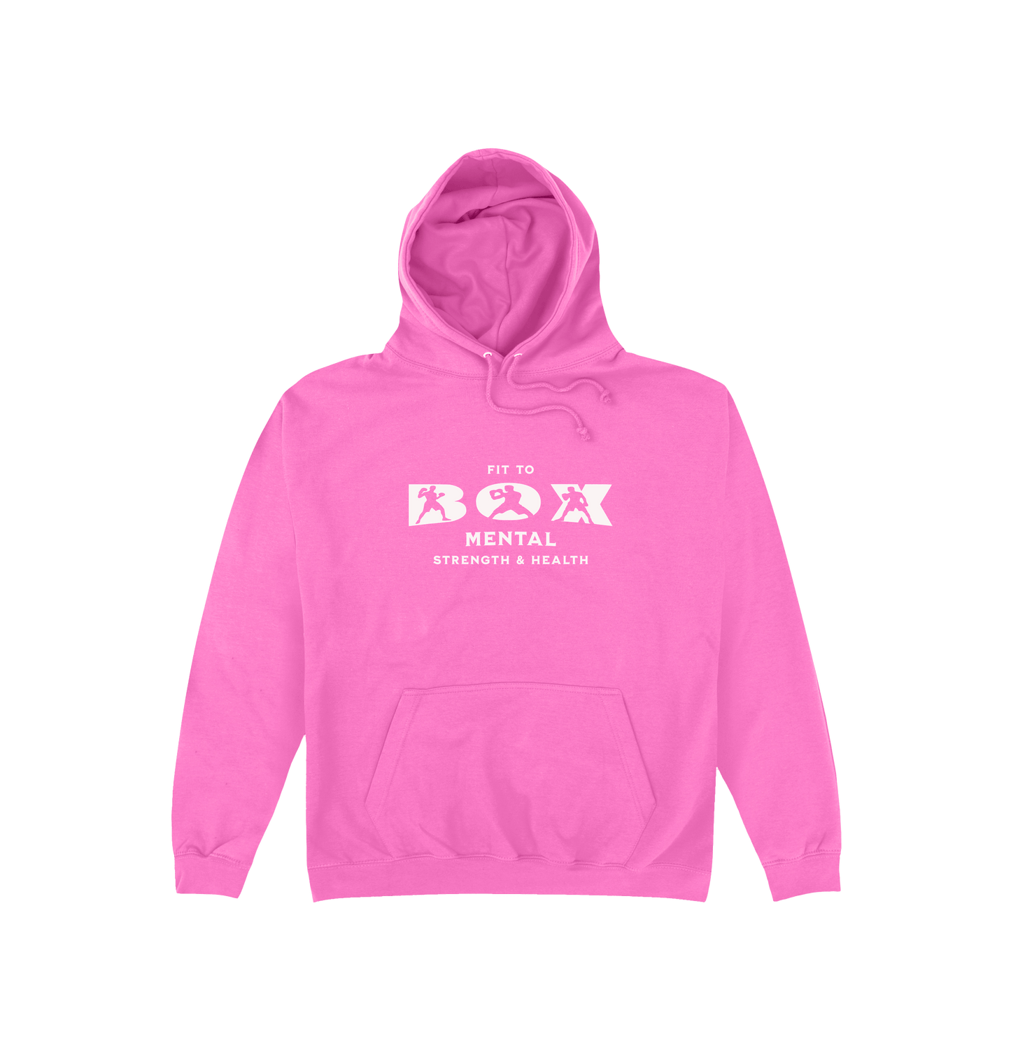 Candyfloss Pink Printed Hoody Front