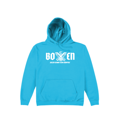 Hawaiian Blue Printed Hoody Front