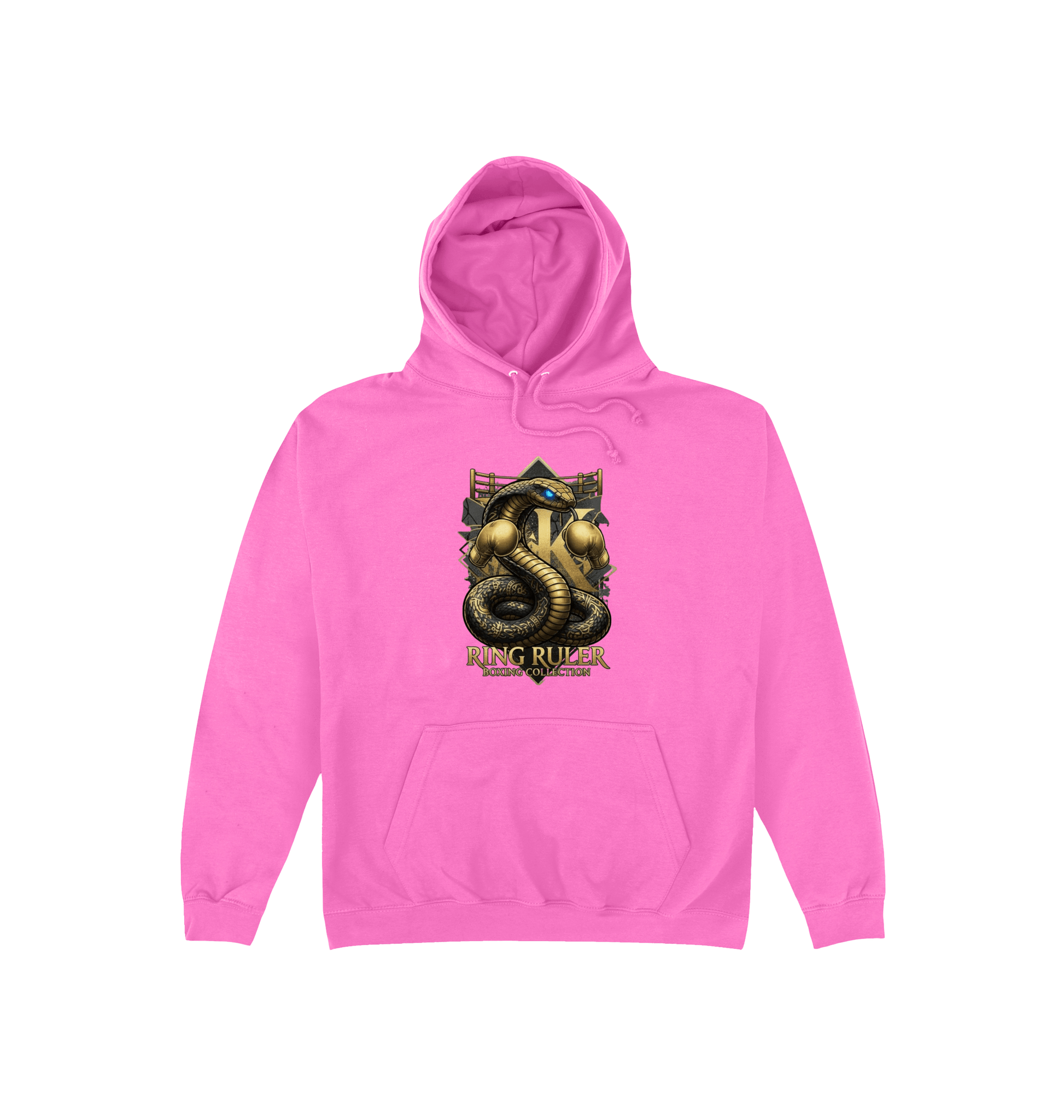 Candyfloss Pink Printed Hoody Front