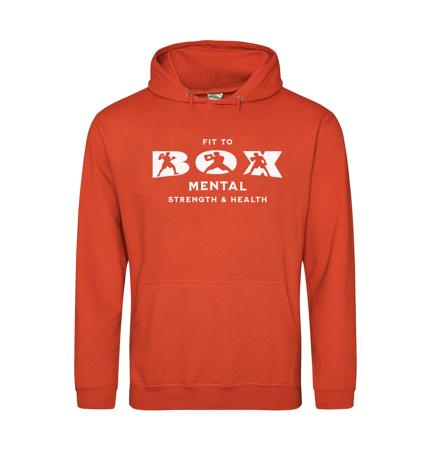 Burnt Orange Printed Hoody Front