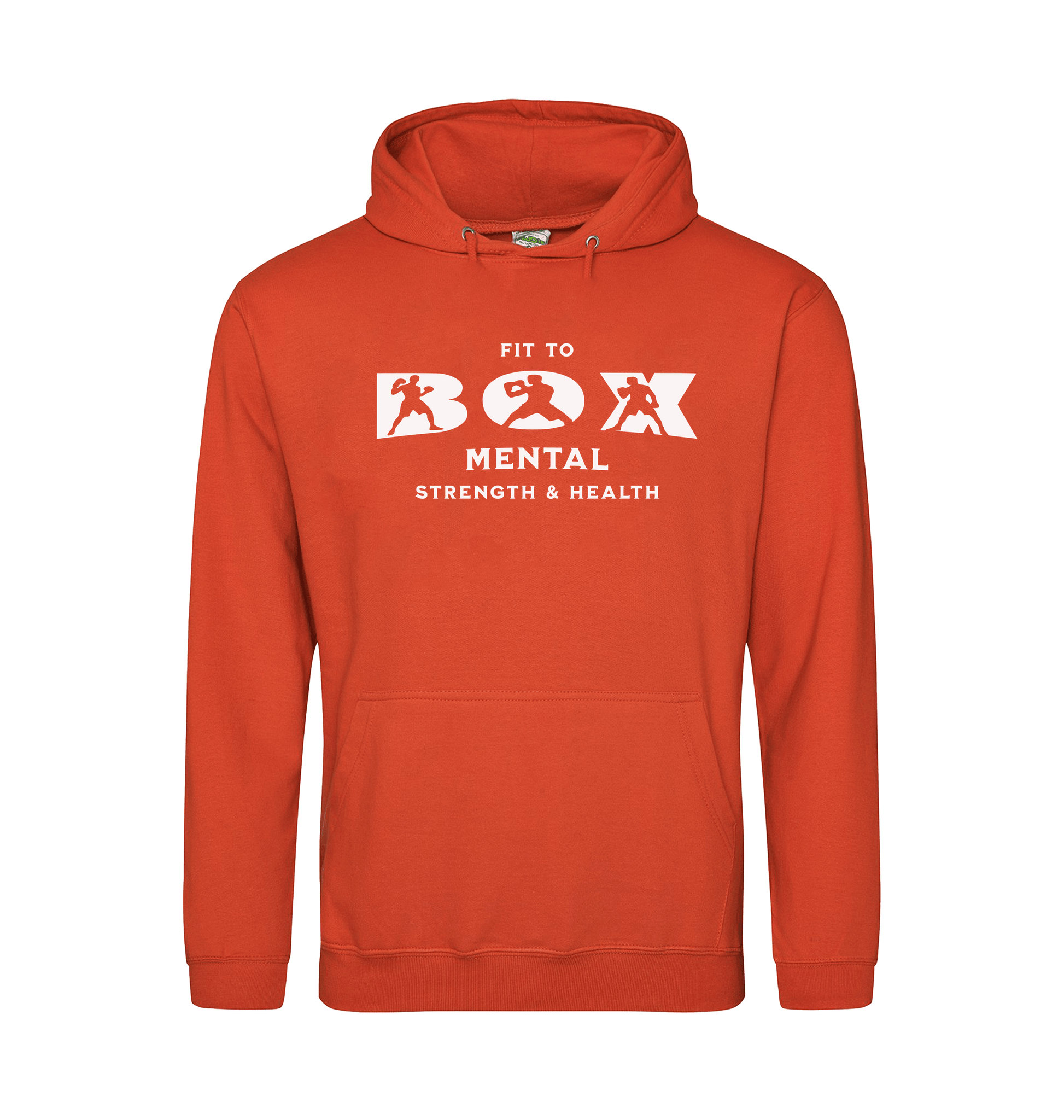 Burnt Orange Printed Hoody Front