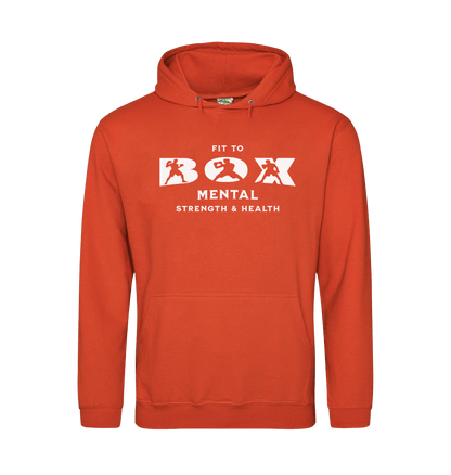 Burnt Orange Printed Hoody Front
