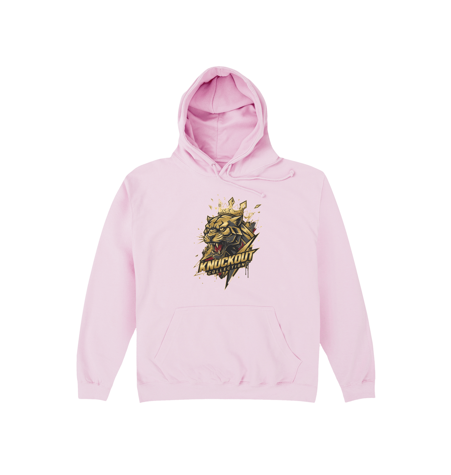 Baby Pink Printed Hoody Front