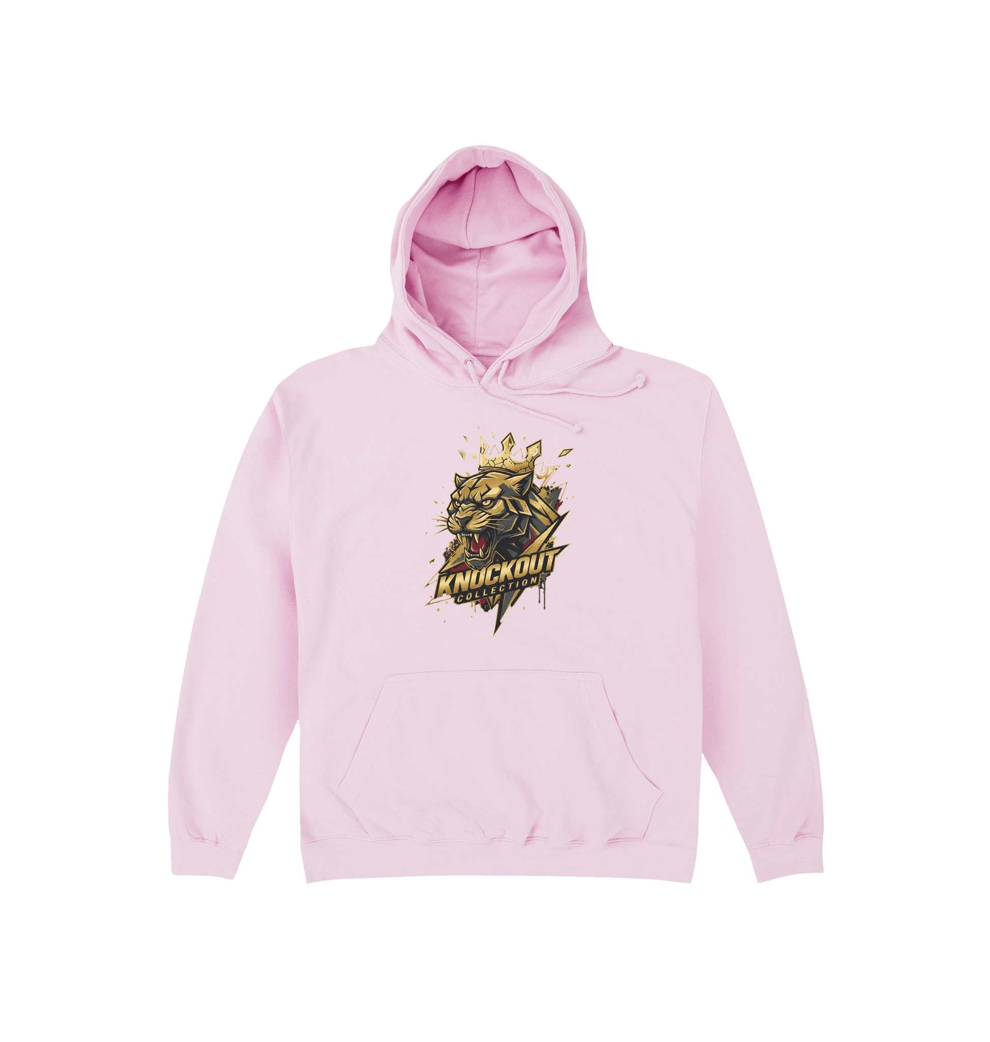 Baby Pink Printed Hoody Front