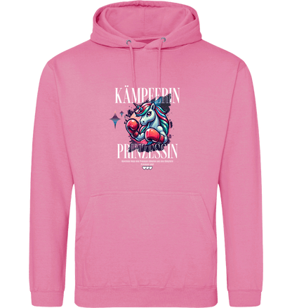 Bubblegum Pink Printed Hoody Front