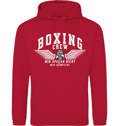 Fire Red Printed Hoody Front