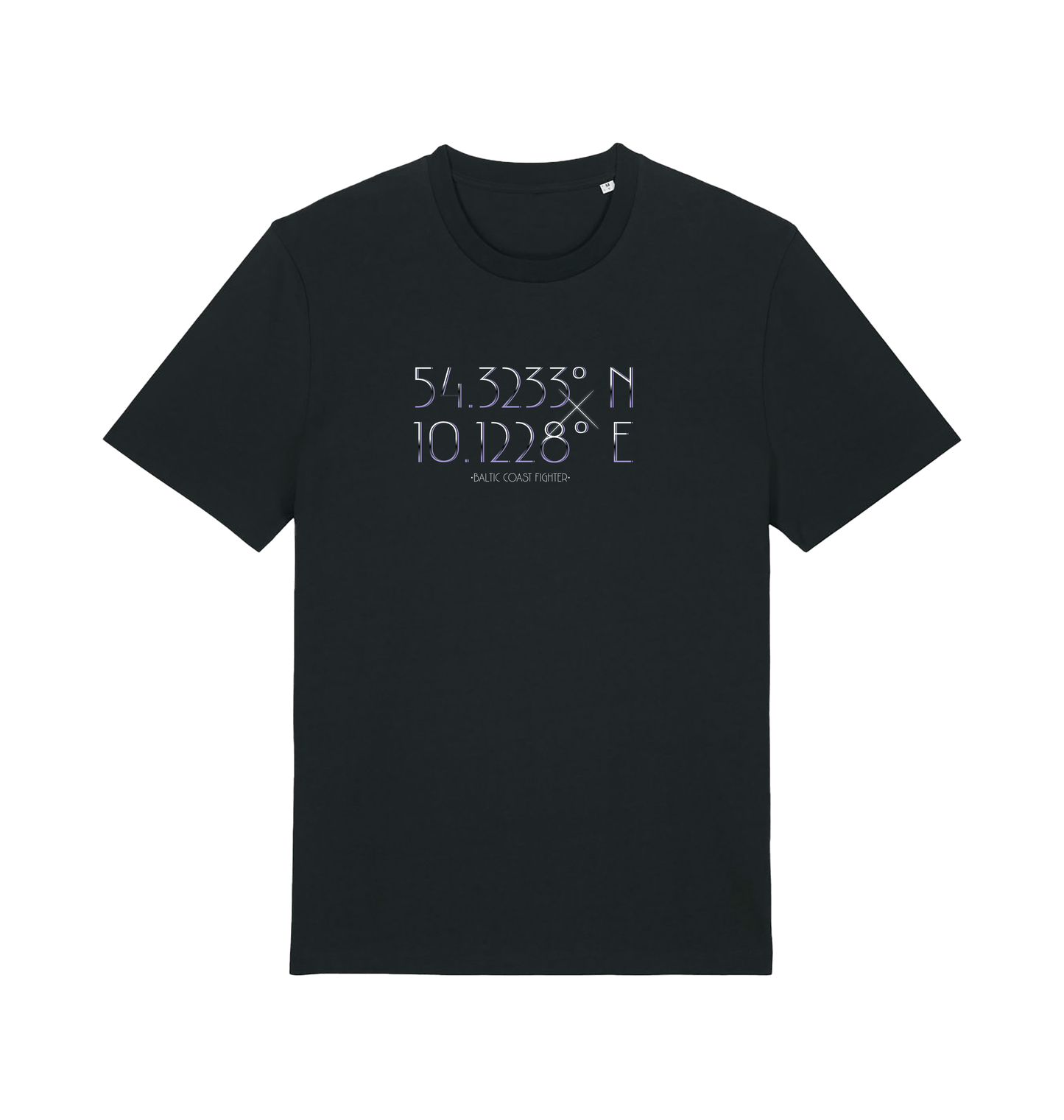 Black Printed T-shirt Front