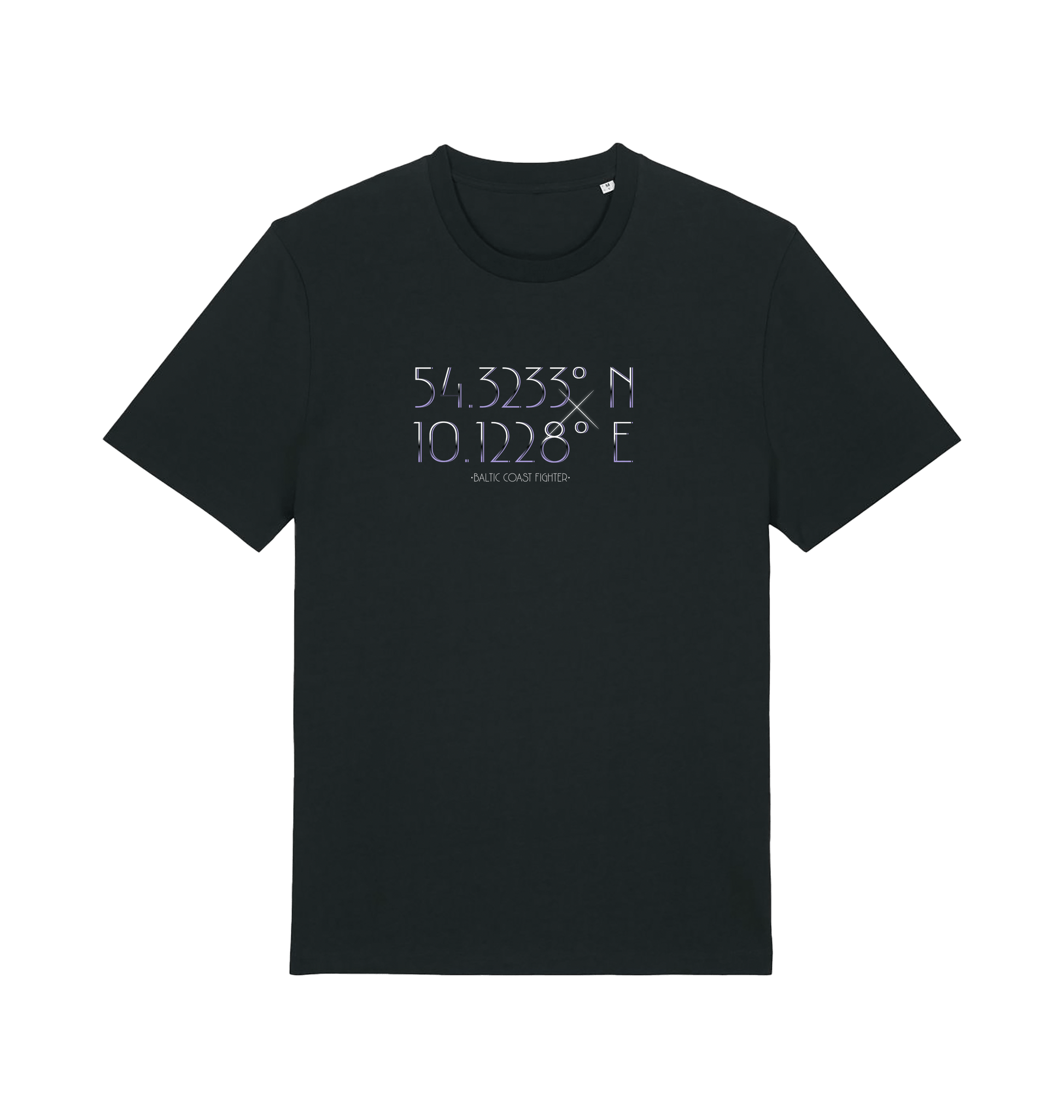 Black Printed T-shirt Front